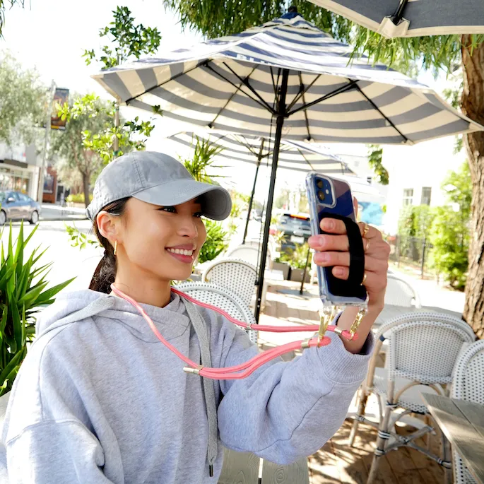 Pink Samsung Crossbody Phone Case