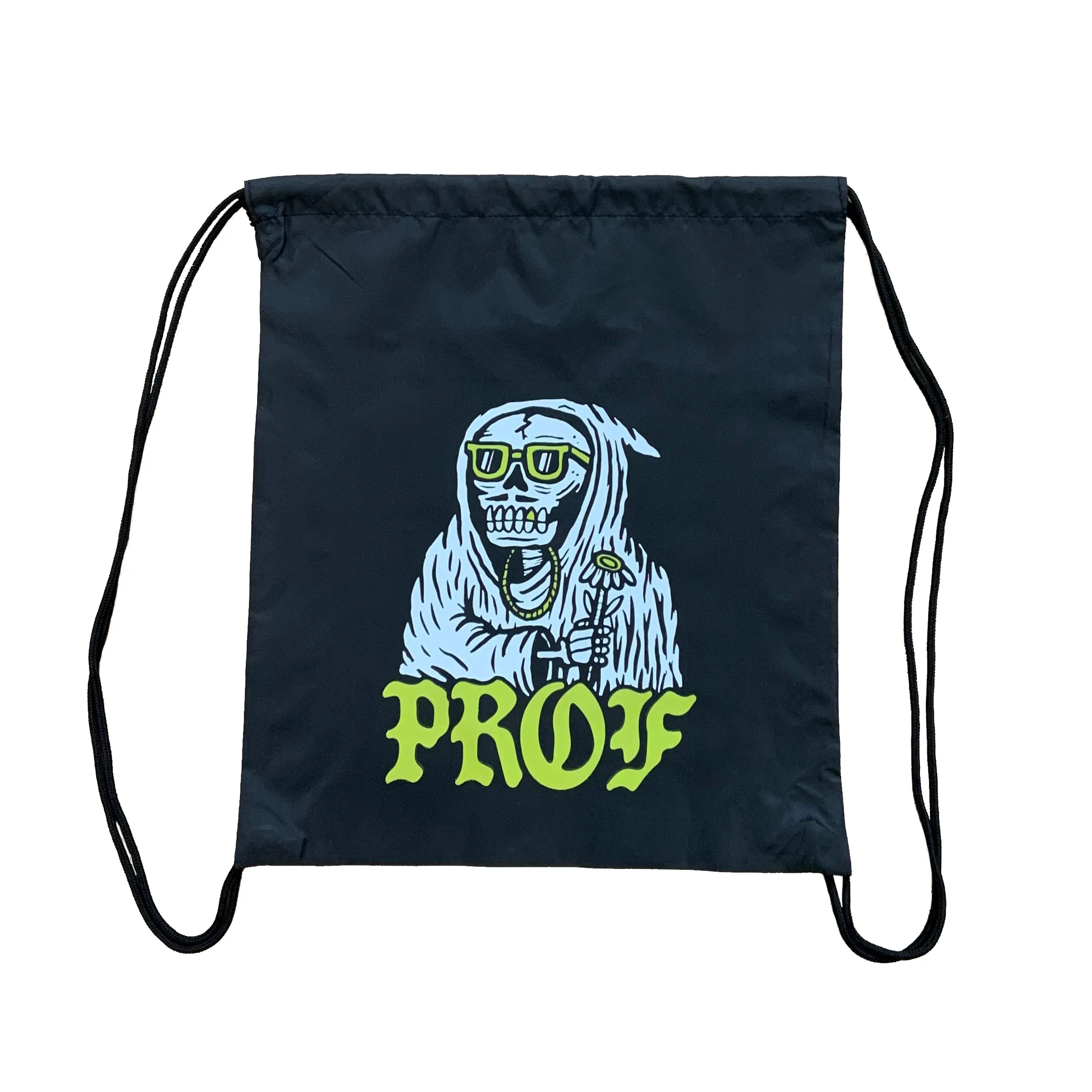 PROF "Tombstones" Drawstring Bag