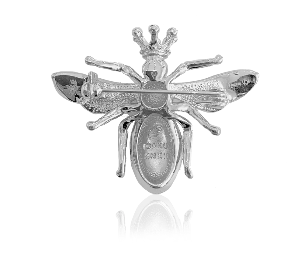 QUEEN BI - Black Crystal Brosch