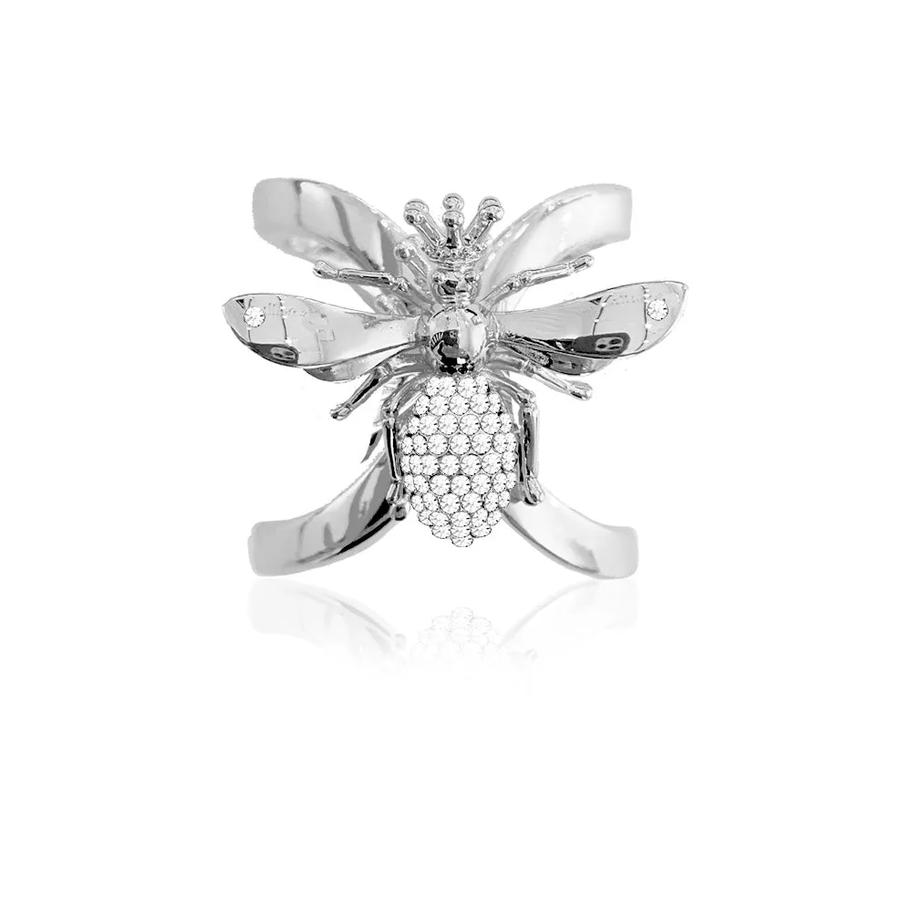 QUEEN BI - Scarf Ring CZ Crystal Edition