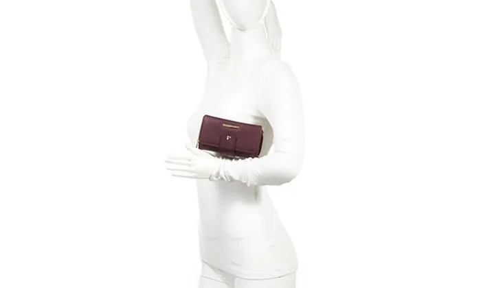 RAMPAGE Trifold Wallet with Front Tab Detailing and Back Zip Pocket