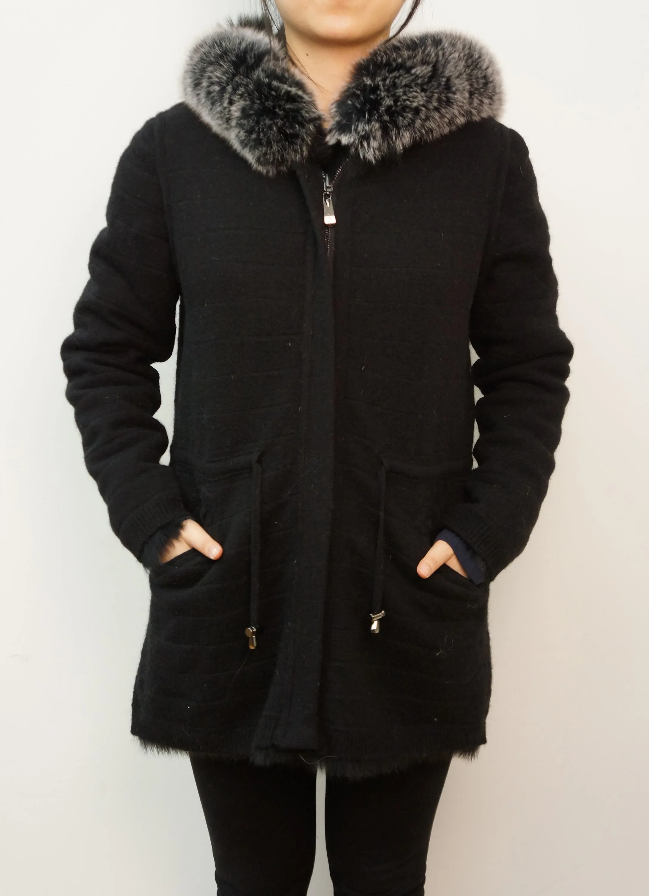 Reversible Fox Jacket with Fox Trim