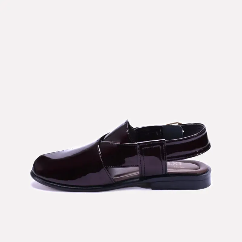Royale Maroon Peshawari Sandals 0140988