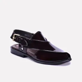 Royale Maroon Peshawari Sandals 0140988