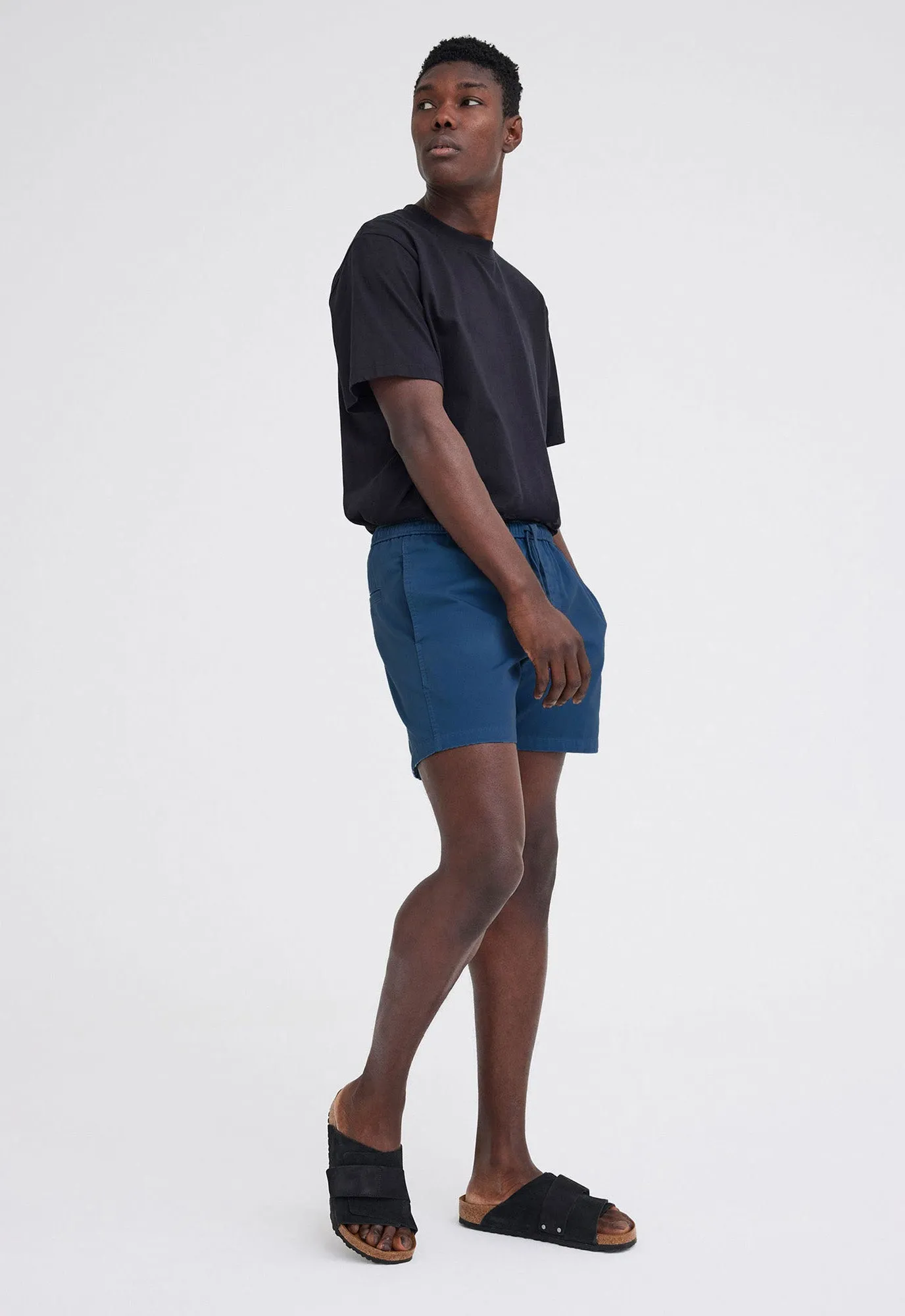 Slater Cotton Short - Bluestone Blue