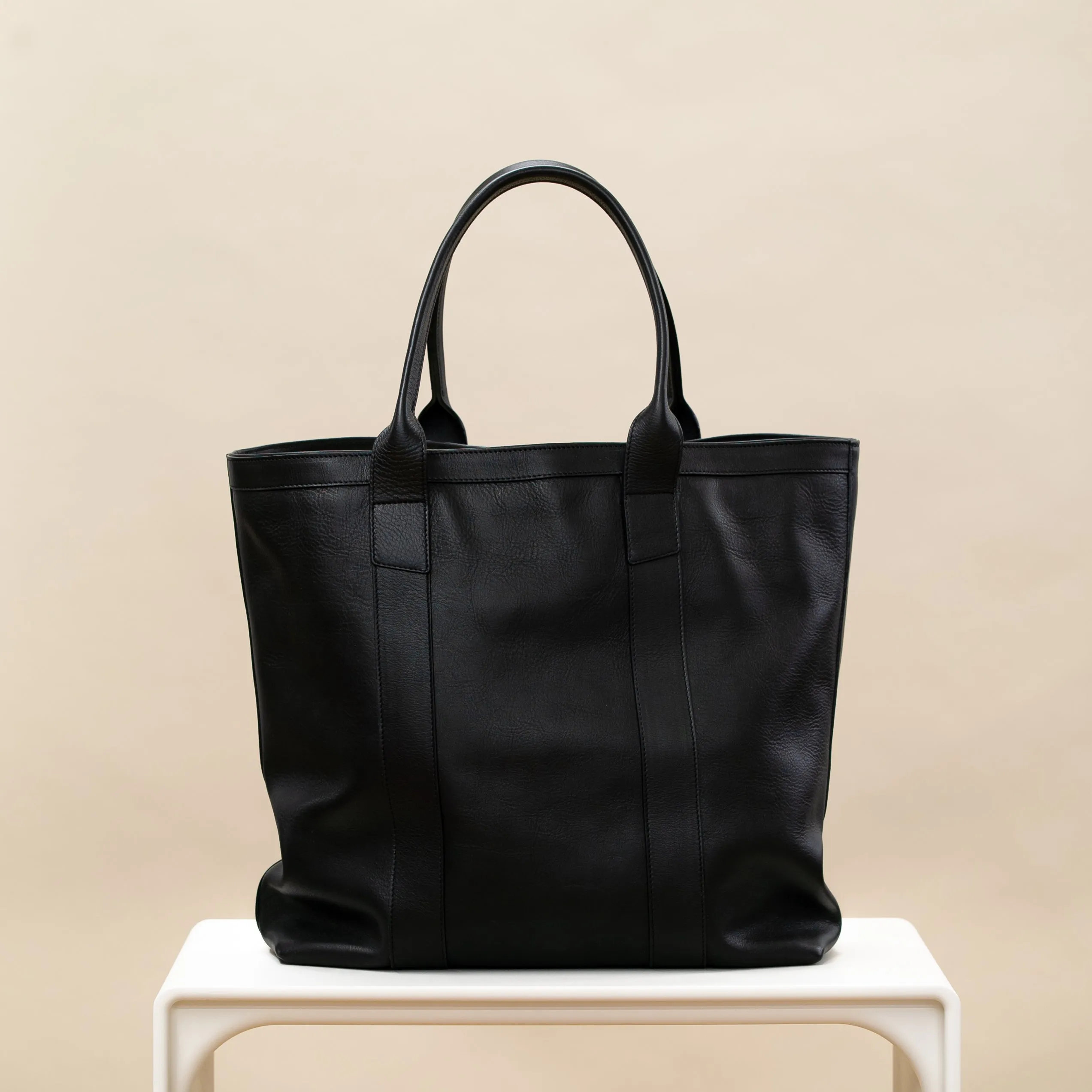 Tall Tote - Tumbled Leather