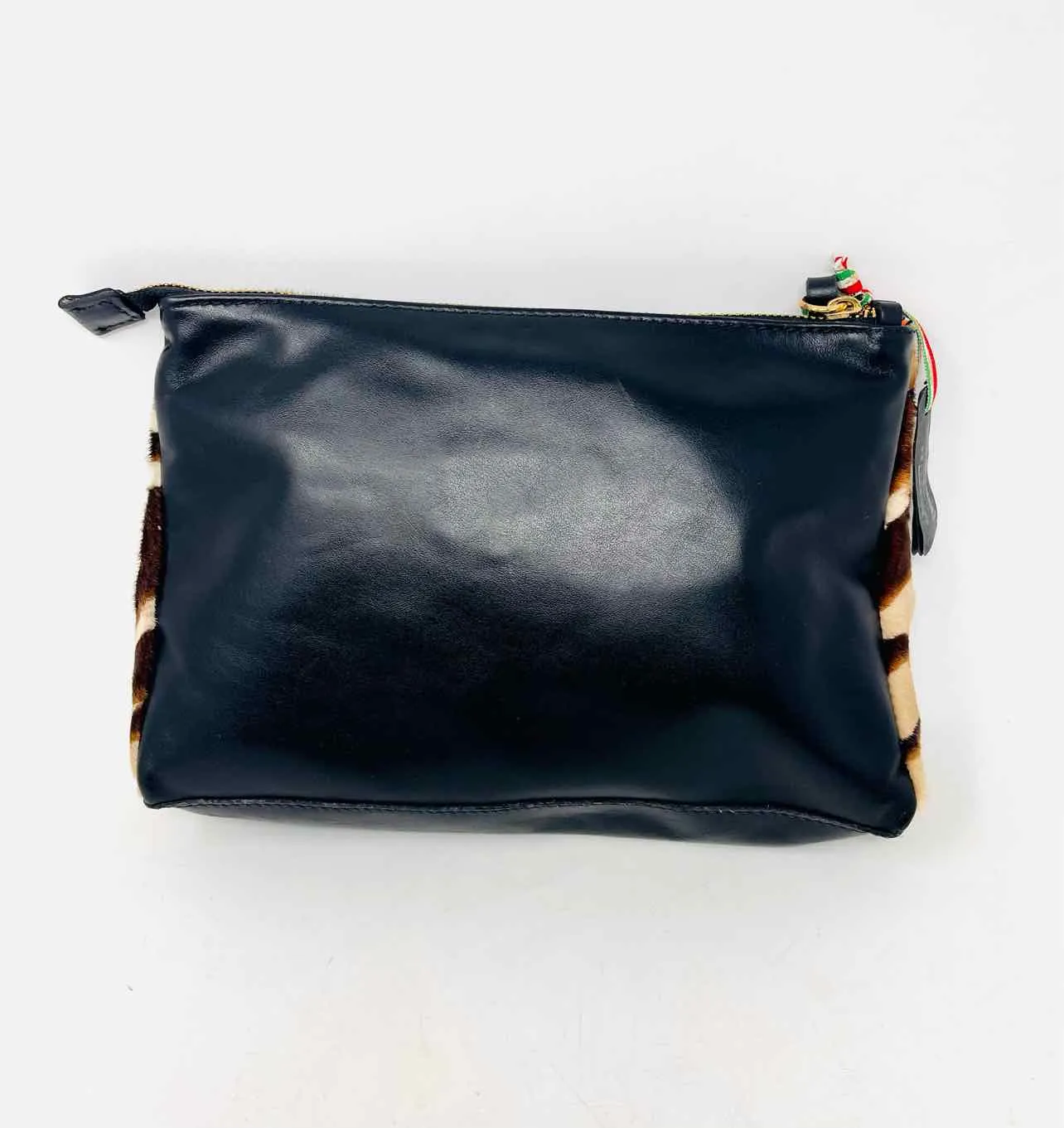 Tan/Black Zebra Paneled Purses Wristlet