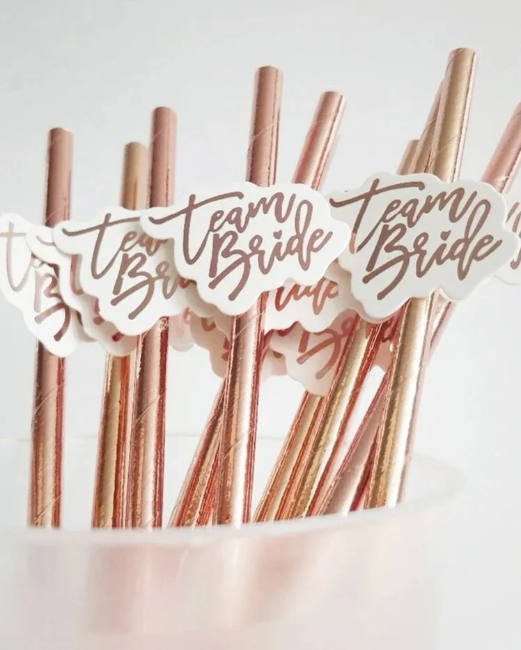 TEAM BRIDE STRAW PACK