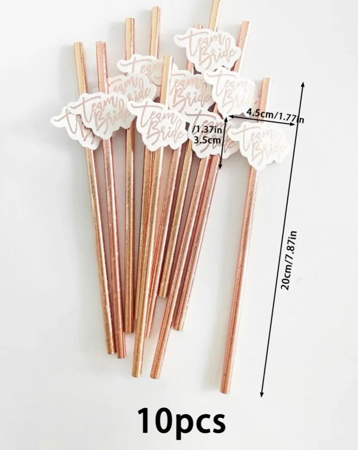 TEAM BRIDE STRAW PACK